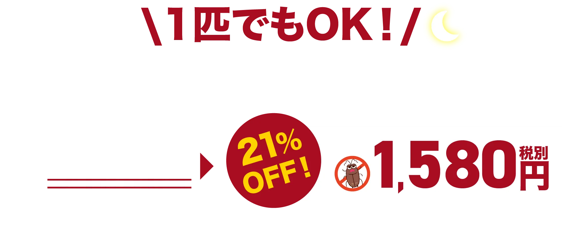 1匹でもOK！このページからのご連絡で3,000円OFF